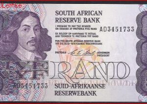 5 Rand 1990-94  P 119-e  aUNC