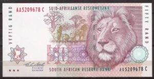50 Rand 1992 P 125-a UNC