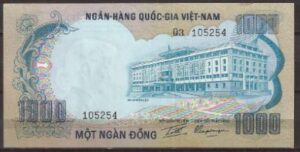 1.000 dong P34-a 1972 UNC