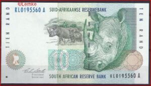 10 Rand 1999 P 123-a aUNC