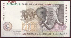 20 Rand 1999 P 124-b UNC-