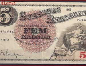 5 kronor  P33-AH  1951  ZFr-