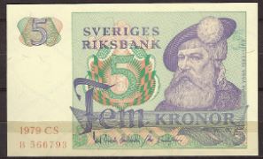 10 kronor  P51-d3  1979  UNC