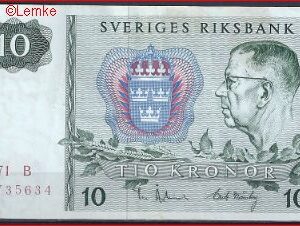 10 kronor  P52-c  1971B  Pr
