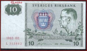 10 kronor  P52-c  1983EE  Pr-
