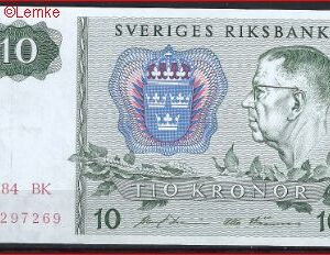 10 kronor  P52-E  1984 BK  UNC