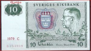 10 kronor  P52-d3  1979  Pr