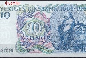 10 kronor  P56-a  1968  UNC