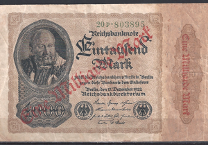 1000 mark  P113-a  1922  ZFr