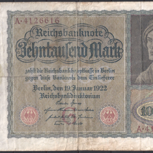 10000 mark P70 1922 Fr+