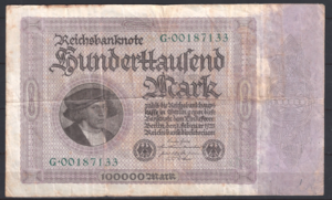 100000 mark P83-a 1923 Fr/G