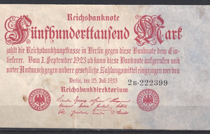 5000000 mark  P92 (2)  1923  ZFr+