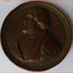 Medal Les Liberaux Belges A Eugene Sue, Belgium 1845