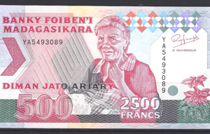 2.500 francs 1993  P 72A-a  UNC