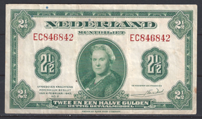 2 1/2 Gulden 1943 14-1 ZFR+