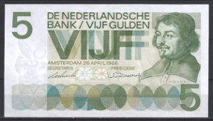 5 gulden 1966 23-1a PR/XF+