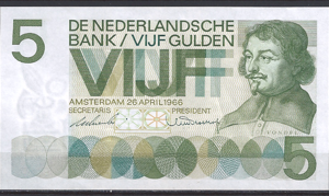 5 gulden 1966   23-1a  PR/XF+