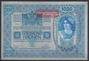 1000 kronen  P57-a  1919  Pr+