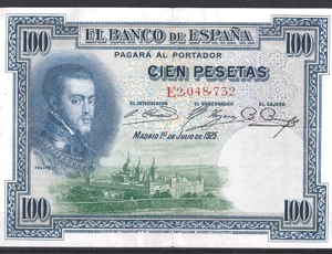 100 pesetas  P69-c 1936  Pr