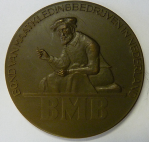 Penning 25-jarig lidmaatschap Bond van Maatkledingbedrijven 1951