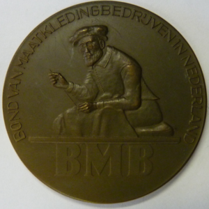 Penning 25-jarig lidmaatschap Bond van Maatkledingbedrijven 1951