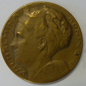 Penning 25-jarig regeringsjubileum Koningin Wilmelmina 1898-1923