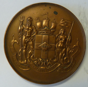 Penning 75-jarig bestaan Kon. Roei- en Zeilvereniging "De Maas"Rotterdam 1851-1926