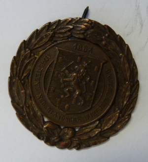 Prijsmedaille Algemeene Nederlandse Wielrijdersbond 1883