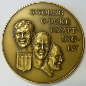 Medal Fifth Moonlanding Apollo XVI April 1972