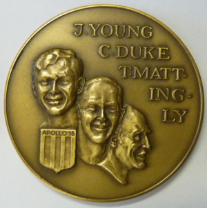 Medal Fifth Moonlanding Apollo XVI April 1972
