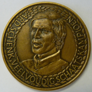 Penning Ard Schenk, veelvoudig Schaatskampioen 1972