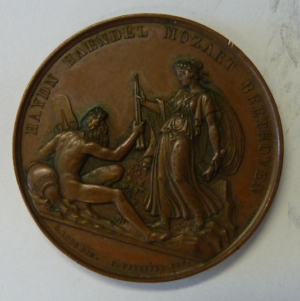 Medal Music Festival 26 en 27 mei 1833 Dusseldorf  RARE!!!