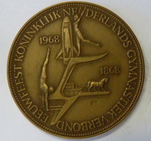 Penning Eeuwfeest Koninklijk Nederlands Gymnatiek Verbond 1868-1968