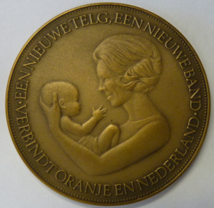 Geboortepenning Prins Willem Alexander 1967