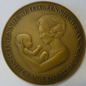 Geboortepenning Prins Willem Alexander 1967