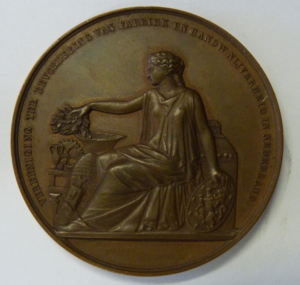 Medaille Internationale Tentoonstelling Amsterdam 1869
