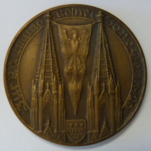 Medaille Zur Raumung der Kolner Zone,  Koln 1925 Very RARE!!