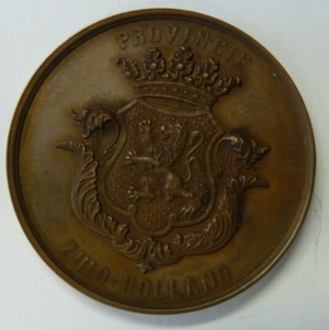 Medaille Landbouw Tentoonstelling Den Haag sept. 1872