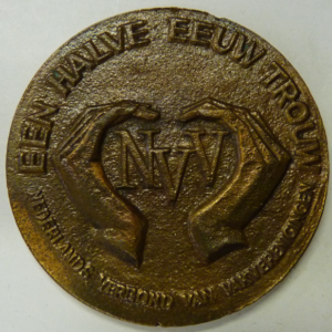 50 jaar Bondslid Ned. Ver. van Vakverenigingen N.D.