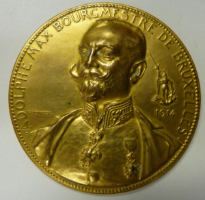 Medal Adolphe Max, Burg. van Bruxelles 1914