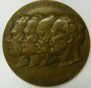 Medal "Liberal Party" Belgium 1946