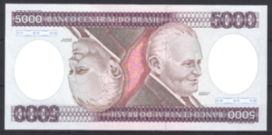 5.000 Cruzeiros 1981  P 202-a  UNC