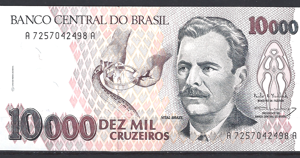 10.000 Cruzeiros 1993  P 233-c  UNC