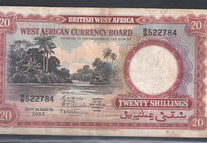 20 Shillings 1953 P 10-a FR