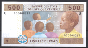 CAS 500 Francs 2002 Cameroun  P 206U  UNC
