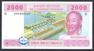 CAS 2.000 Francs 2002 Cameroun P 208U UNC