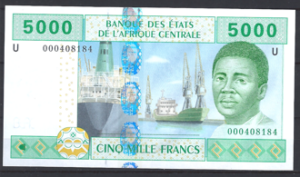 CAS 5.000 Francs 2002 Cameroun  P 209U  UNC