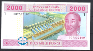 CAS 2.000 Francs 2002 Congo P 108T UNC