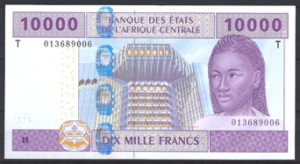 CAS 10.000 Francs 2001 Congo P 110T UNC
