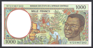 CAS 1.000 Francs 1997 Equatorial Guinea P 502N-d UNC